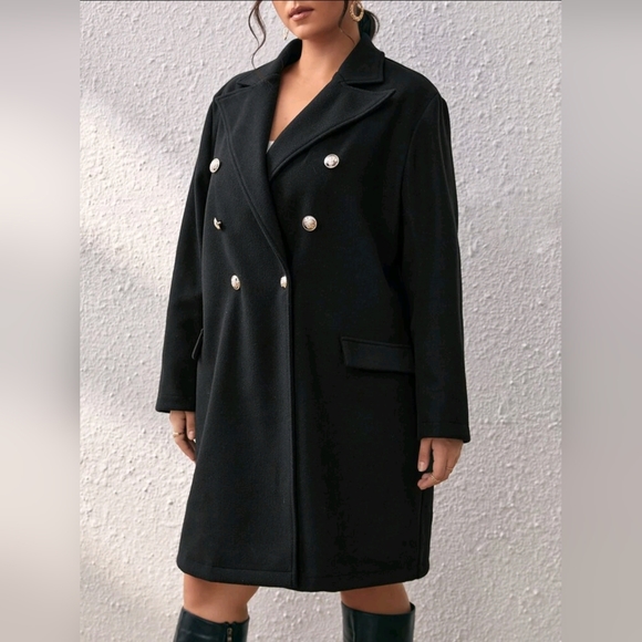 Double-breasted coat - Picture 6 of 15